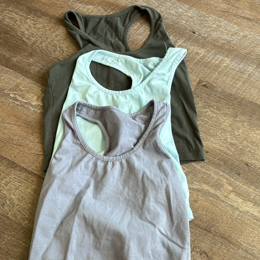 Multi colored tank tops